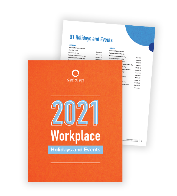 2021 HR Calendar Template and Strategic Planner for Employee Success